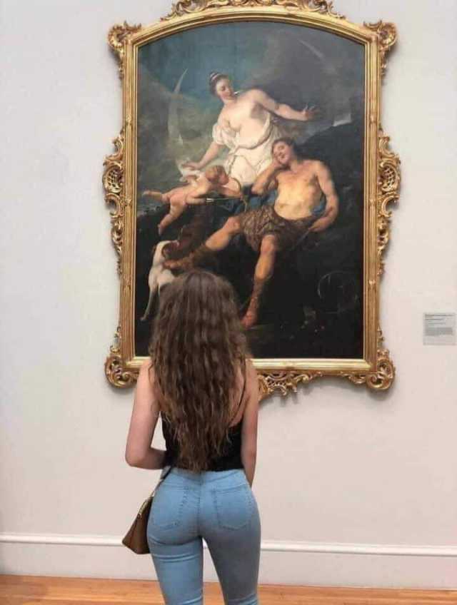 Mirando la pintura