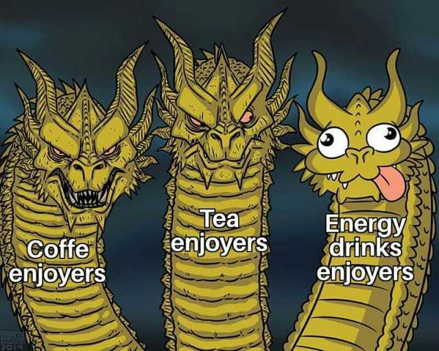 2 Cofte enjoyersS Tea enjoyers Energy drinks enjoyers