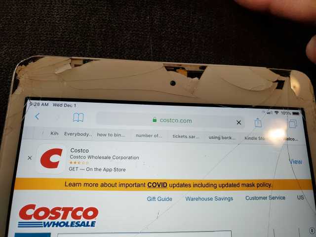28 AM Wed Dec 1 l 100% CostCo.com X Kih Everybody.. how to bin... number of... tickets. sar... using back... Kindle Stor Velco... Costco Costco Wholesale Corporation View X GET- On the App Store Learn more about important COVID up