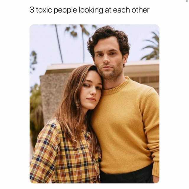 3 toxic people looking at each other 