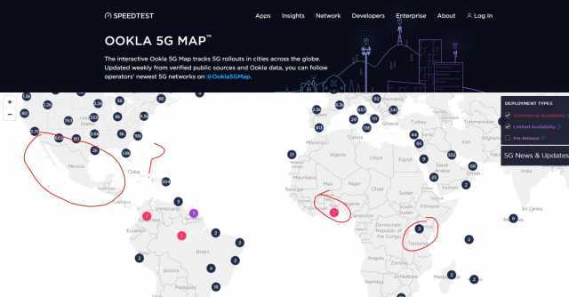 About Log In Network DevelopersEnterprise Apps Insights SPEEDTEST OOKLA 5G MAP dd The interactive Ookla 5G Map tracks 5G rollouts in cities across the globe. Updated weekly from verified public sources and Ookla data you can follo