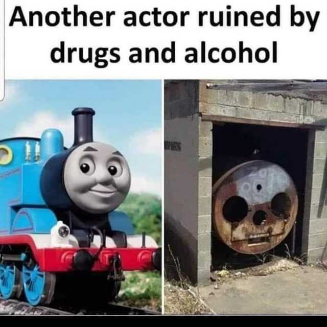 Another actor ruined by drugs and alcohol 