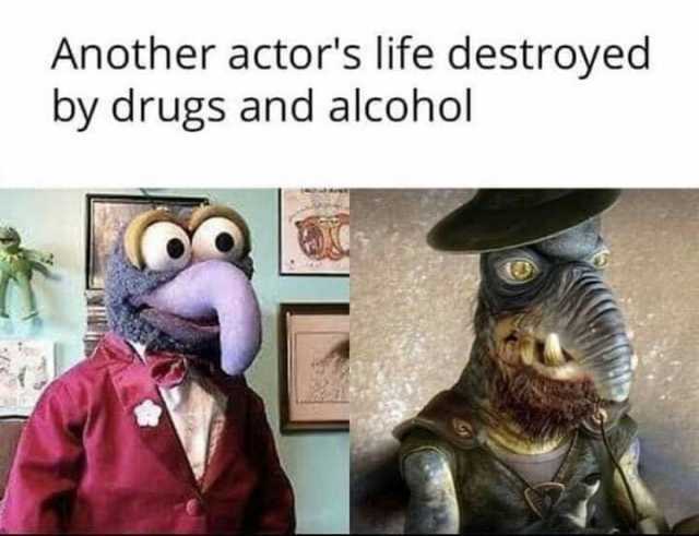 Another actors life destroyed by drugs and alcohol