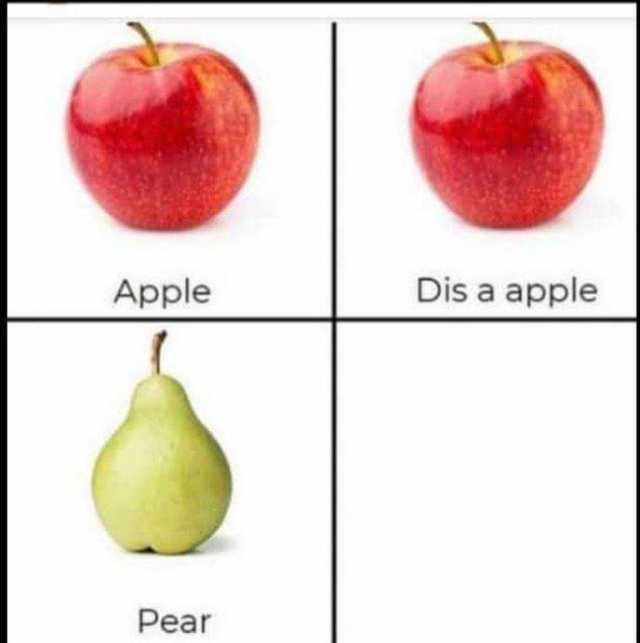 Apple Dis a apple Pear 