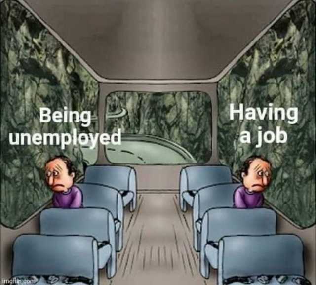 Being unemployed imgfinzcon Having a job