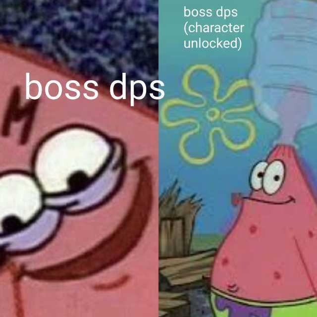 boss dpss (character unlocked) boss dps S C