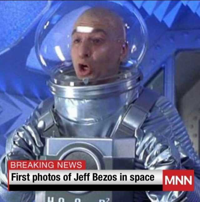 BREAKING NEWS First photos of Jeff Bezos in space MNN