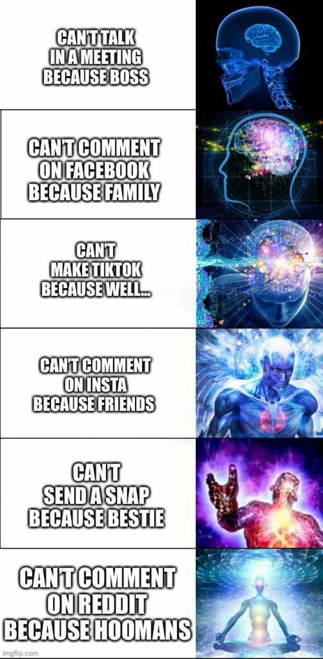 CANTTALK (NAMEETING BECAUSEBOSS CANTCOMMENT ONGACER00K BECAUSEFAMILY CANT MAKETIKTOK BECAUSEWEIL CANTCOMMENT ONUNSTA BECAUSE FRIENDS CANT SENDASNAP BECAUSEBESTIE CANTCOMMENT ONREDDIT BECAUSBCO0MANS