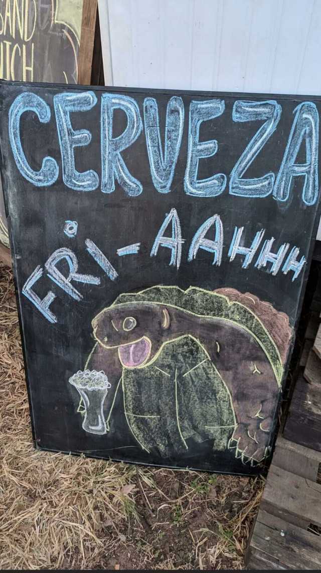 CERVEZA FRÍ AAA AAHA Con una tortuga