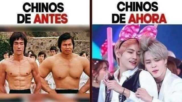 CHINOS DE ANTES CHINOS DE AHORA