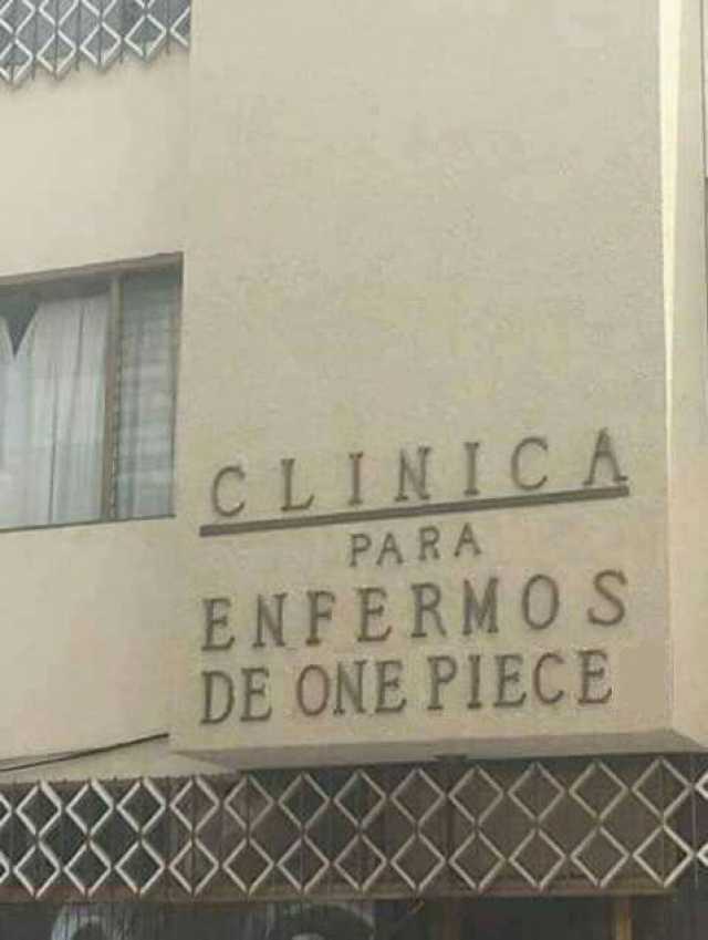 CLINICA PARA ENFERMOS DE ONE PIECE