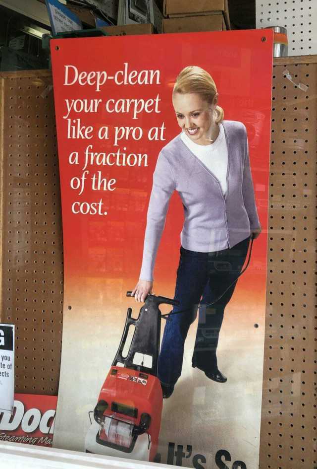 Deep-clean your carpet ike a pro at a fraction of the COst. you Te of US Jod teamingMa He So