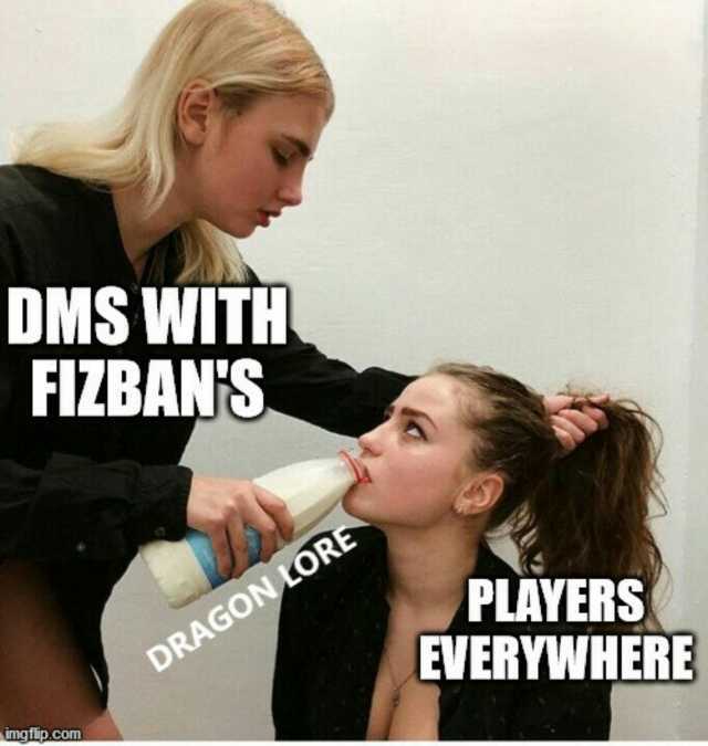 DMS WITH FIZBANS PLAYERS EVERYWHERE DRAGON LORE imgflip.com