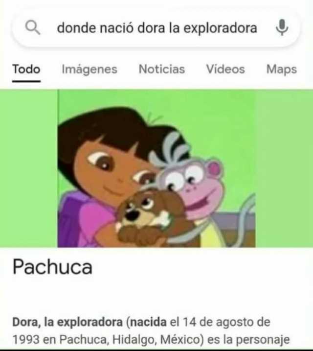 donde nació dora la exploradora Todo Imágenes Noticias Videos Maps Pachuca Dora la exploradora (nacida el 14 de agosto de 1993 en Pachuca Hidalgo México) es la personaje