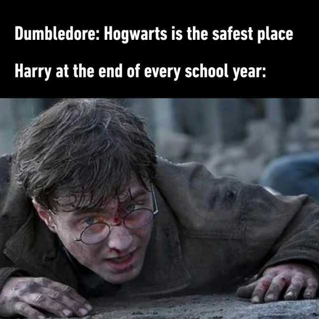 Dumbledore Hogwarts is the safest place Harry at the end of every school year