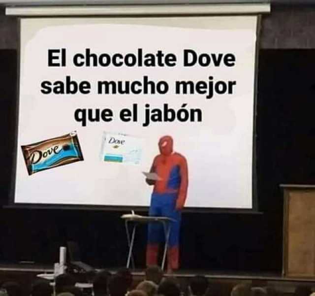 El chocolate Dove sabe mucho mejor que el jabón Dove Dae