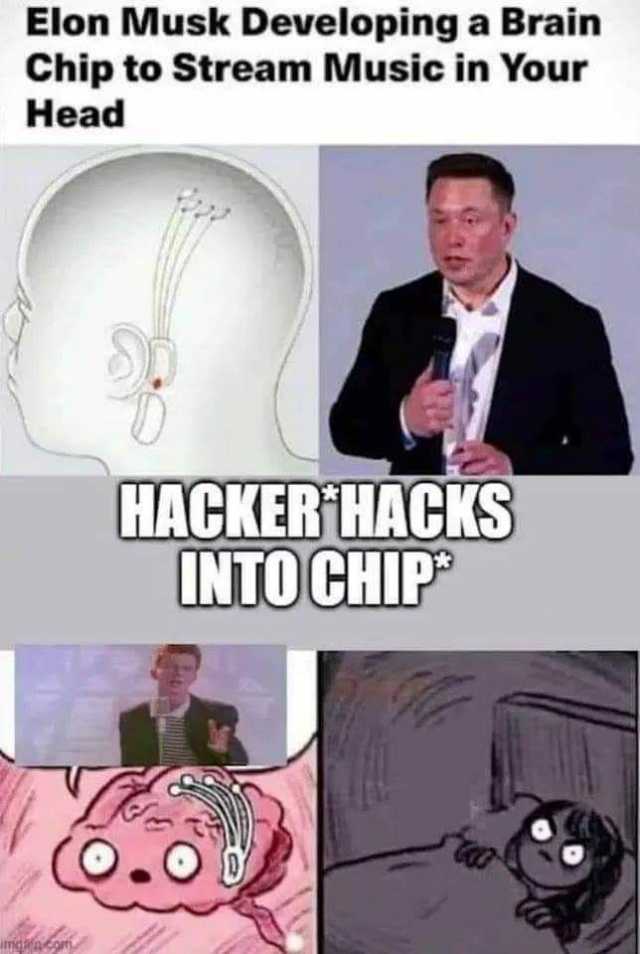 Elon Musk Developing a Brain Chip to Stream Music in Your Head HACKER HACKS INTO CHIP 
