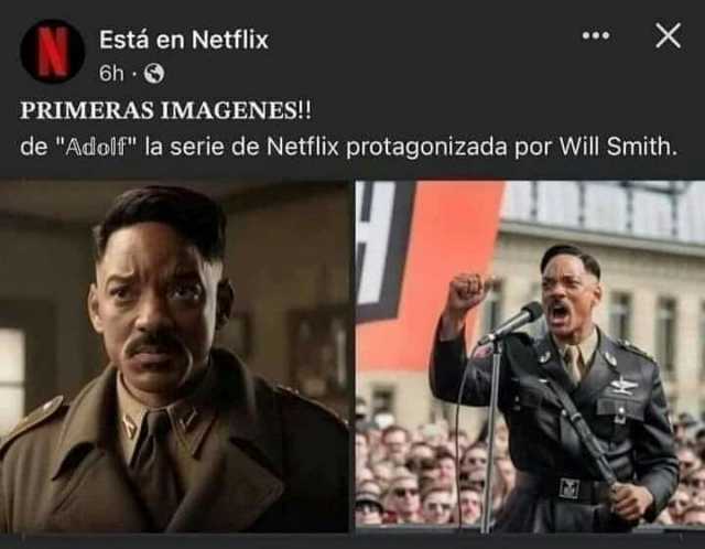 Está en Netflix 6h PRIMERAS IMAGENES!! X de Adolf la serie de Netflix protagonizada por Will Smith.