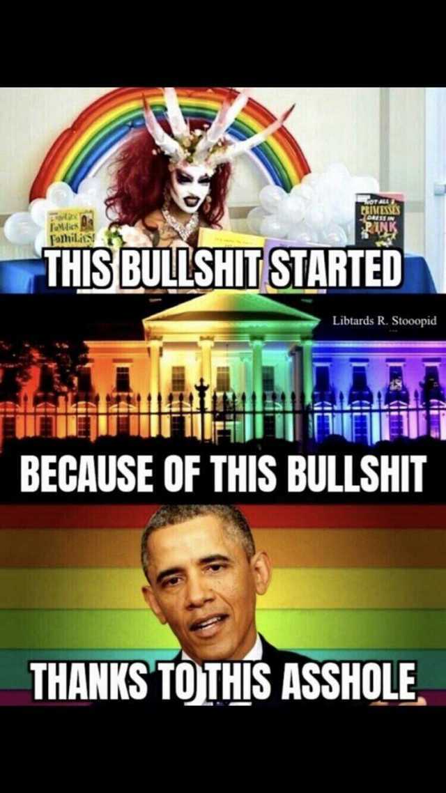 Familis THIS BUILSHITSTARTED Libtards R. Stooopid BECAUSE OF THIS BULLSHIT THANKS TOTHIS ASSHOLE