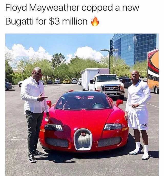 Floyd Mayweather copped a new Bugatti for $3 million 