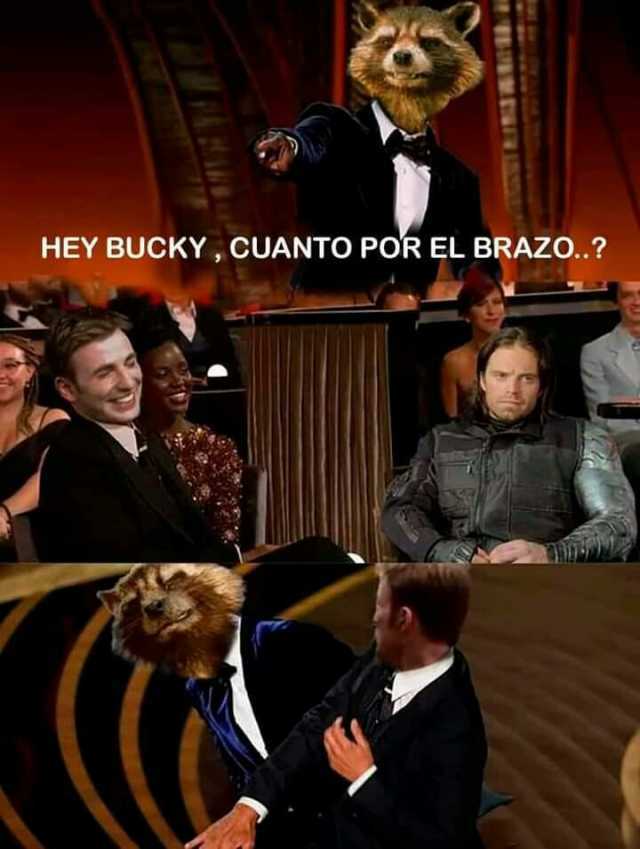 HEY BUCKY CUANTO POR EL BRAZO..