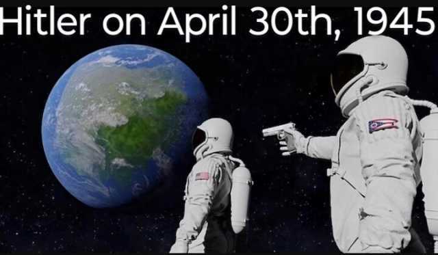 Hitler on April 30th 1945