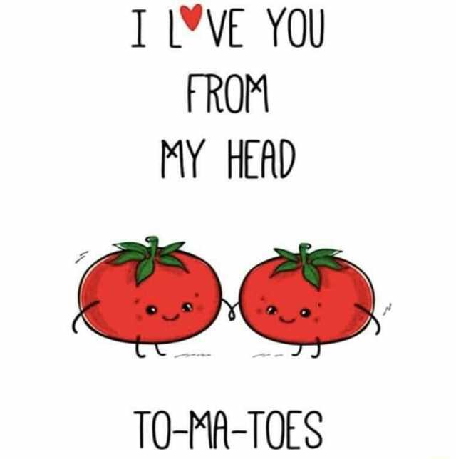 I LVE YOU FROM MY HEAD TO-MA-TOES