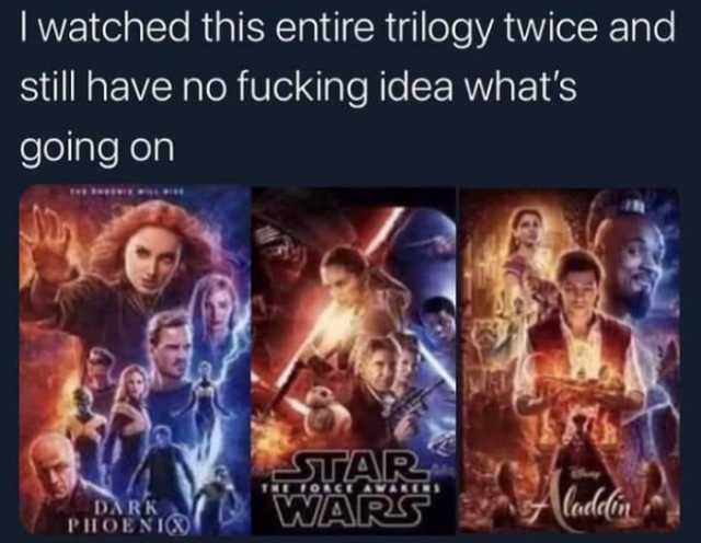 I watched this entire trilogy twice and still have no fucking idea whats going on TEIOACE AVARENS DARK PHOENIO WARS Caddin 