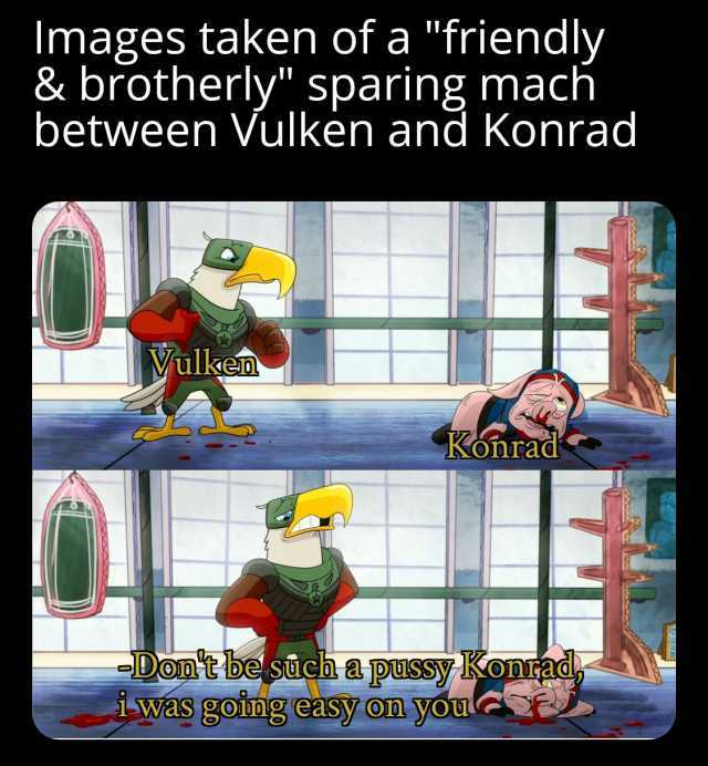 Images taken of a friendly & brotherly sparing mach between Vulken and Konrad Vulken Konrad -Dont be such a pussy orad i-was going easy on youc