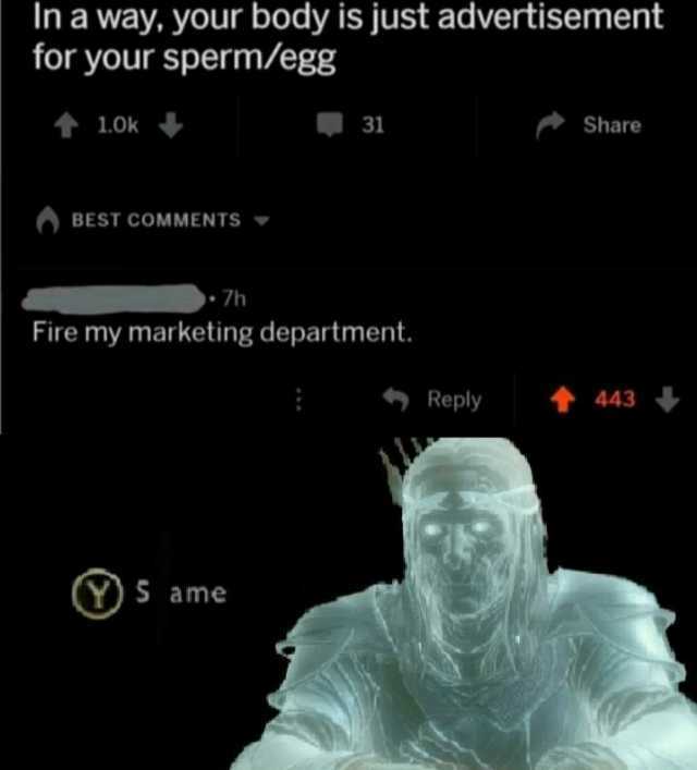 Give me your sperm