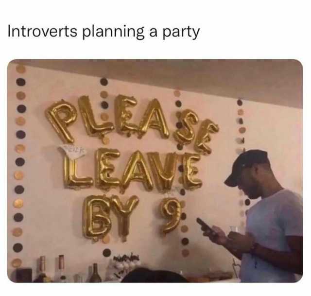 Introverts planning a party EA LEAVE