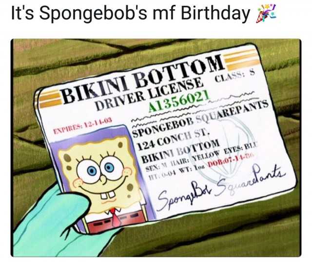 Dopl3r Com Memes Its Spongebobs Mf Birthday Bikini Bottom