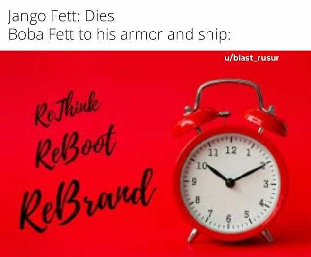 Jango Fett Dies Boba Fett to his armor and ship u/blast rusur RoThoele ReBeot ReBrent i1 12 1 3 6