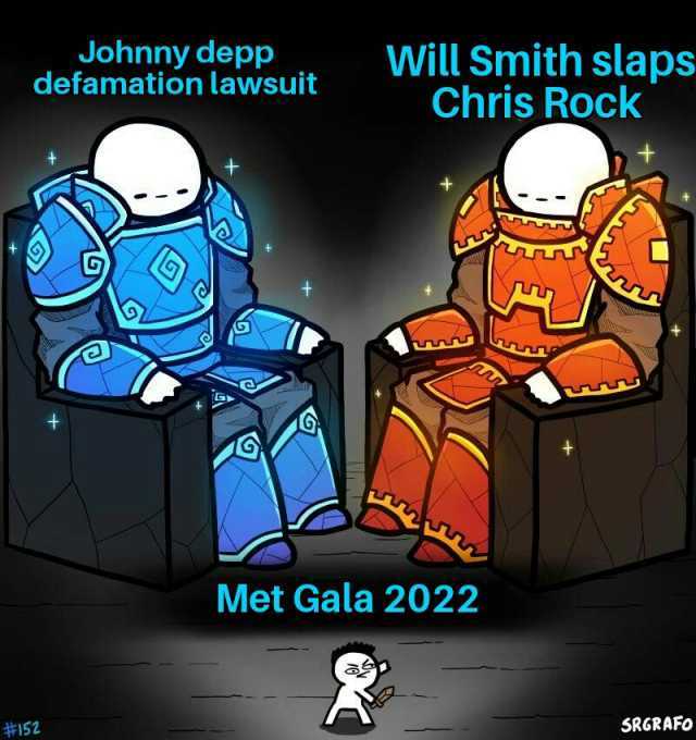 Johnny depp defamation lawsuit Will Smith slaps Chris Rock Met Gala 2022 #152 SRGRAFO