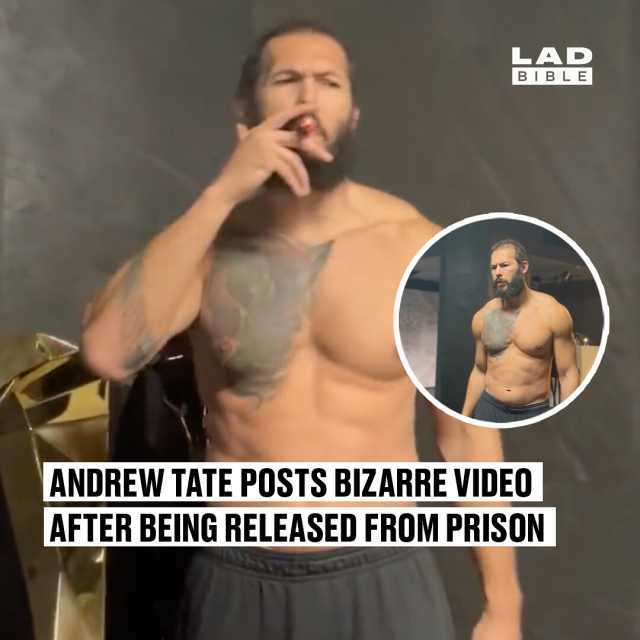 LAD BI B LE ANDREW TATE POSTS BIZARRE VIDEO AFTER BEING RELEASED FROM PRISON