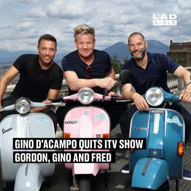 LAD BIBLE apotR vespa vespa GINO DACAMPO QUITS ITV SHOWW GORDONGINO AND FRED
