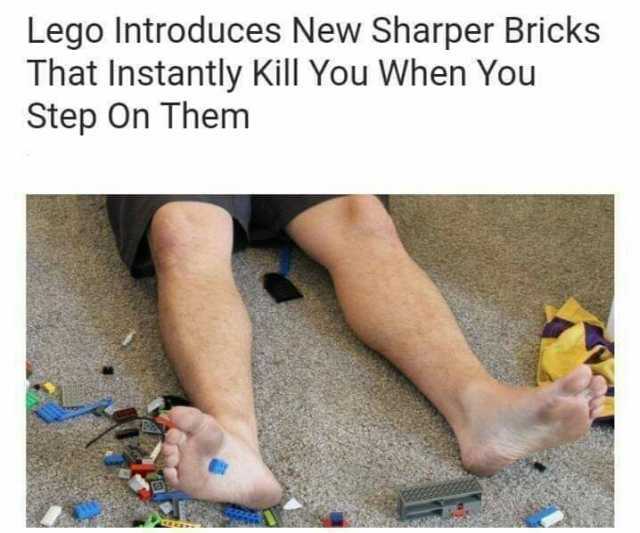 Lego Introduces New Sharper Bricks That Instantly Kill You When You Step On Them