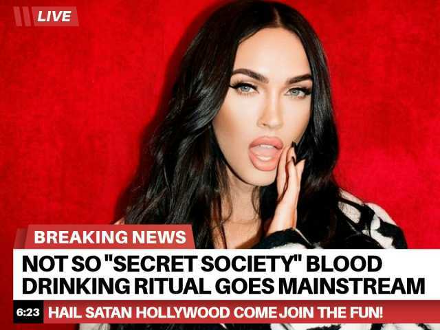 LIVE BREAKING NEWS NOT SO SECRET SOCIETY BLOODD DRINKING RITUAL GOES MAINSTREAM 623 HAIL SATAN HOLLYWOOD cOME JOIN THE FUN!
