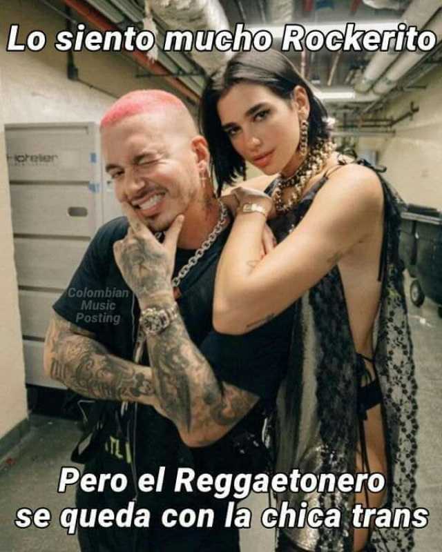 Lo siento mucho Rockerito Peler olombian Music Posting Pero el Reggaetonero se queda con la chica trans