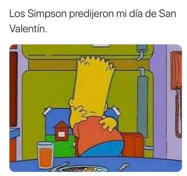 Los Simpson predijeron mi día de San Valentín. 