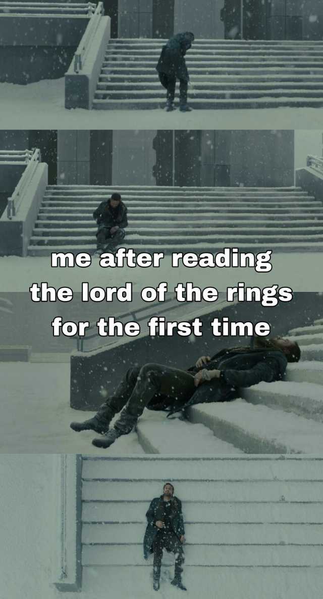 me after reading the lord of the rings for the first time