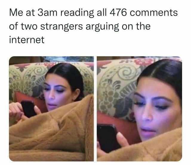Me at 3am reading all 476 comments of two strangers arguing on the internet