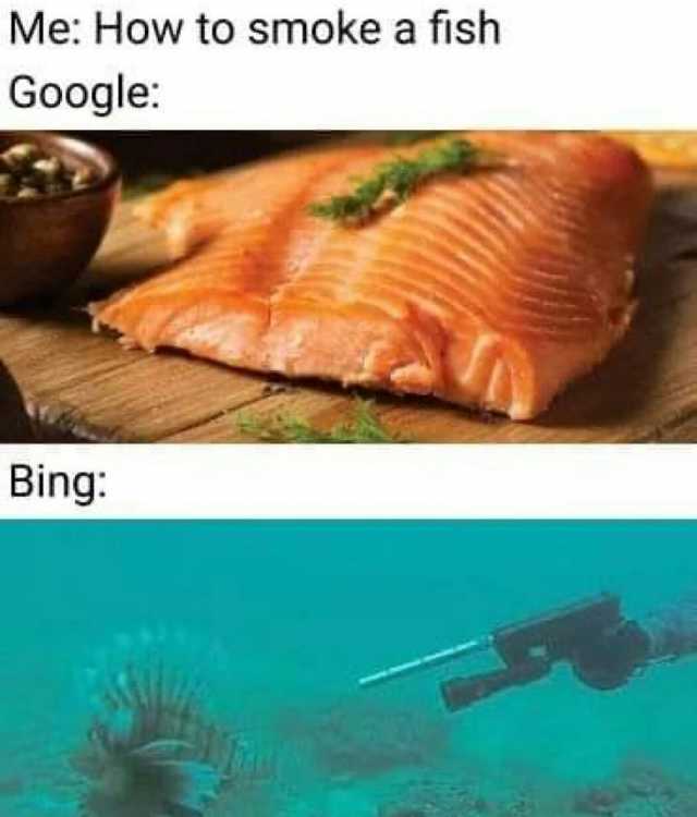 Me How to smoke a fish Google Bing