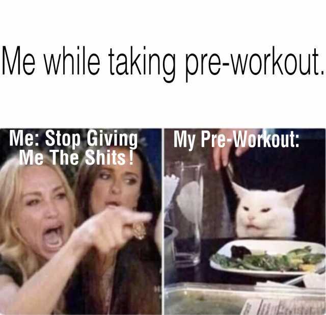 Me Taking Pre-Workout