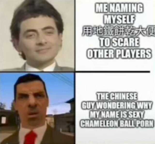 MENAMINGG MYSELF TOSCARE OTHERPLAYERS THE CHINESE GUYWONDERING WHY MY NAME ISSEY CHAMELEON BALLPORN