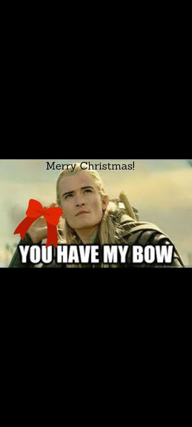 Merry Christmas! YOU HAVE MY BOWA