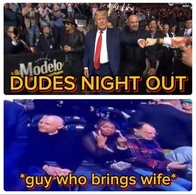 Modelo DÜDES NIGHT OUT *guy who brings wife