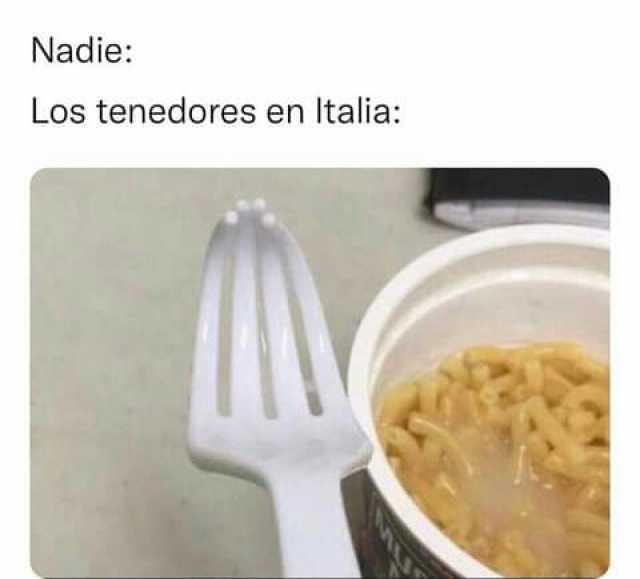 Nadie Los tenedores en Italia