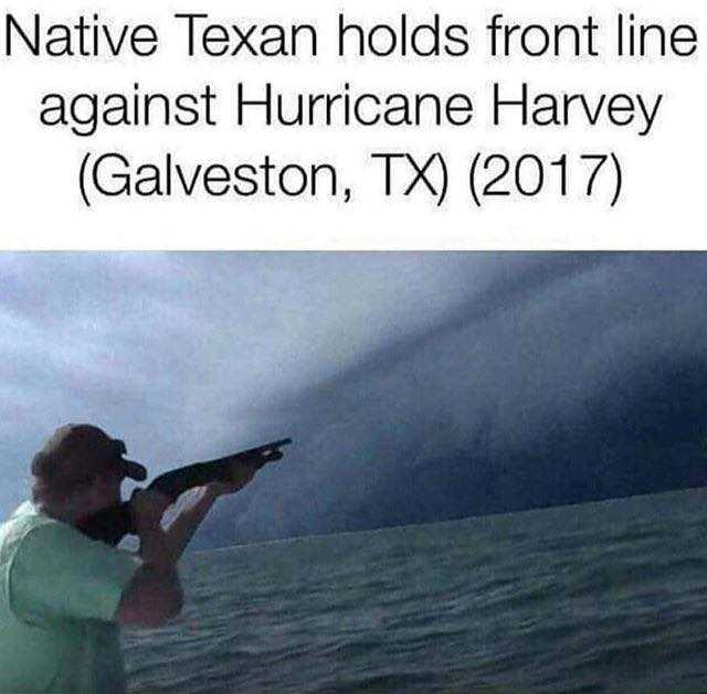 Native Texan holds front line against Hurricane Harvey (Galveston, TX) (2017) 