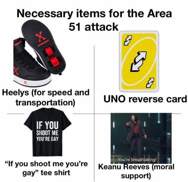 Dopl3r Com Memes Necessary Items For The Area 51 Attack Sw